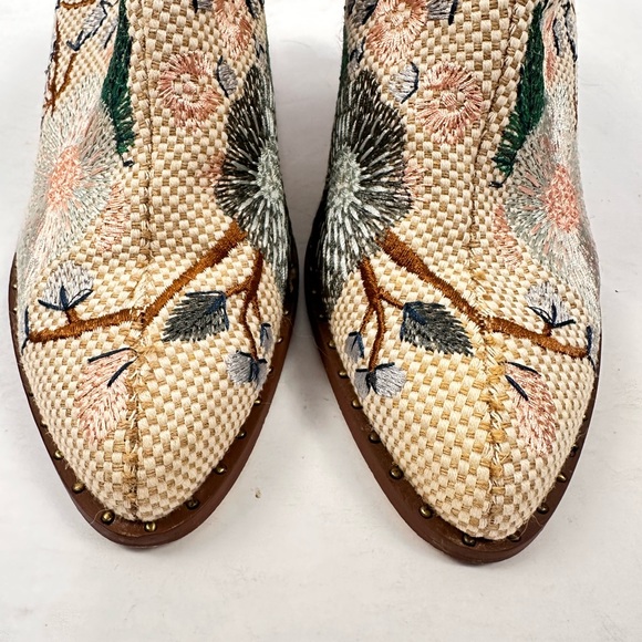 Chinese Laundry Springfield Woven‎ Embroidered Mule Bootie Sz 10 - Picture 3 of 8